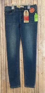 NWT Levi Strauss Girls 710 Super Skinny Denim Jeans Blue 10 Regular - Picture 1 of 3