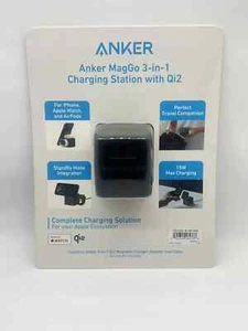 Anker MagGo 3-in-1 Cube Charging Station with Qi2 for iPhone Airpod Apple Watch - Picture 1 of 2