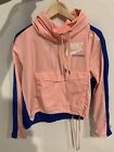 Size S Nike Windbreaker Pullover Jacket Pink And Blue