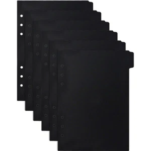 6 piezas divisores de cuaderno doméstico divisores de pestañas carpeta pestañas accesorio de libro - Imagen 1 de 12