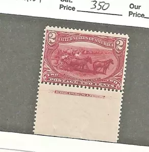 US Scott 286, 2 cent copper red,MNH, XF, Trans Miss.1898, cv $350 - Picture 1 of 2