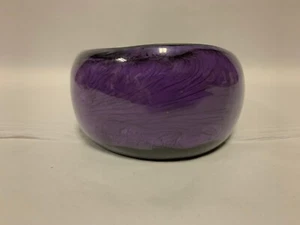 New Look Asymmetrical Thick Chunky Stunning Dark Purple Bangle - Picture 1 of 4