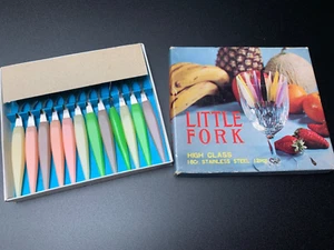 Cocktail Picker 60er Jahre Vintage 12 Stück Box Knallige Farben Kult - Bild 1 von 5