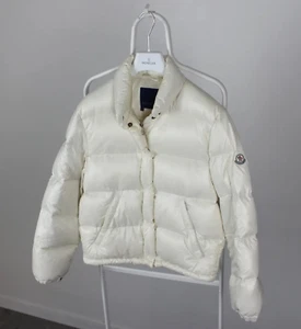 Moncler Grenoble jacket vintage down women XS 0 cream white - Picture 1 of 12