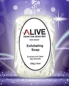 ALIVE 2er Set - 100% natürliche Mineral Peelingseife aus dem Toten Meer - Bild 1 von 2