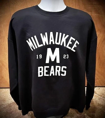 2023 BREWERS "MILWAUKEE BEARS" NEGRO LEAGUE EST 1923 SWEATSHIRT SE SGA ~ SIZE XL Cover
