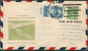 Estados Unidos - Zeppelin - Yv. 228+332 - Rodillo "Portland 17/12/34 - Macon  - Imagen 1 de 1