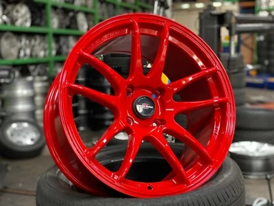 Nueva rueda de diseño escalonada de 17 pulgadas WORK CR KAI (4 piezas) 4x114,3 ROJA HONDA TOYOTA Foto 1 de 4