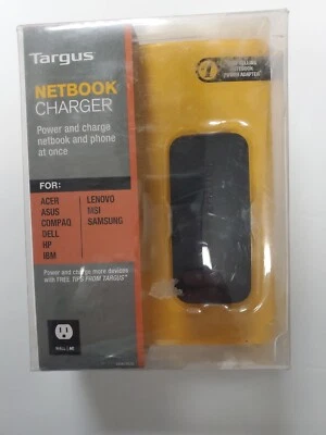 Targus APA72US 45W Netbook AC Charger w/6 Power Tips Charge Two Devices at Once - Image 1 of 4