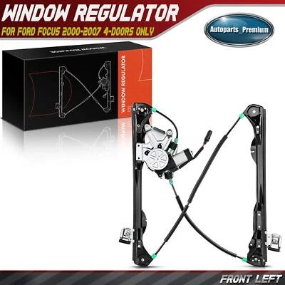 Regulador de ventana eléctrica con motor para Ford Focus 2000-2007 4/5 puertas delantero izquierdo Foto 1 de 4