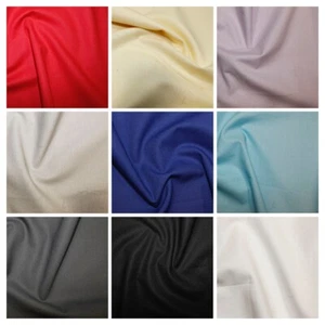 Craft Cottons By Rose & Hubble  - 100% Cotton PLAIN FABRICS - PER HALF METRE - Picture 1 of 8