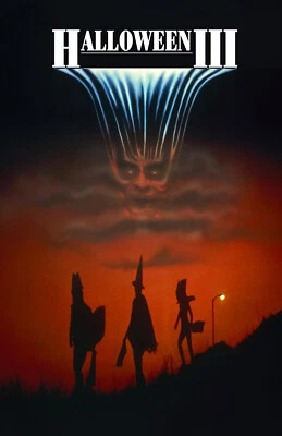 AA1819 Halloween III Season of the Witch Film 1982 Silhouettes Movie Poster 11x1 - Image 1 of 4