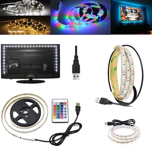 5V Waterproof USB RGB LED Strip 1M 2M 3M Light TV Back Lights Bar Lighting SS501 - Picture 1 of 12