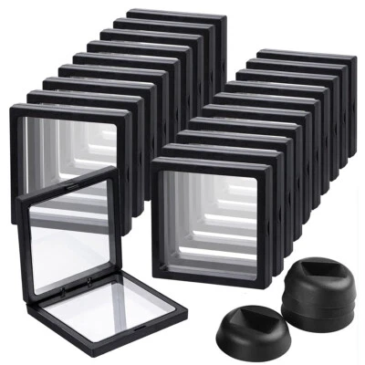 LOTE de vitrinas para exhibición flotante 3D Hot Wheels con soporte rocas de joyería Foto 1 de 4