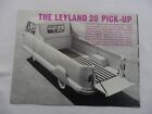1966 The Leyland 20 Pick Up Truck Sales Brochure Van Pick Up And Chassis Cab