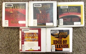 5 AUDIO BOOK LOT TIM LAHAYE 1 2 3 BABYLON RISING 4 12 LEFT BEHIND JERRY JENKINS - Picture 1 of 1