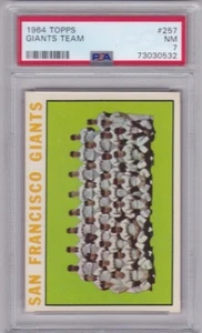 1964 Topps Baseball San Francisco Giants Team #257 PSA 7 *031 - Imagen 1 de 2