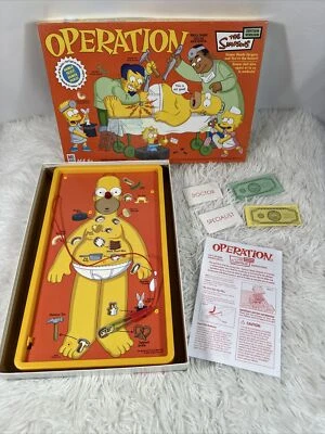 OPERATION THE SIMPSONS HOMER EDITION COMPLETE SET 2005 MILTON BRADLEY HASBRO - Image 1 of 4