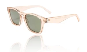 Le Specs Players Playa Sunglasses | Sand Transparent, Unisex, Cat 3 Green Lenses - Picture 1 of 7