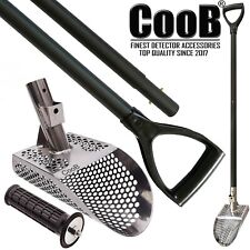 CooB Sand Scoop Metal Detecting Hunting Tool KREPISH & Carbon Fiber Pole Handle