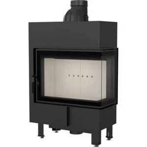 EEK A+ Eck-Kamineinsatz Kratki LUCY/12/SLIM/P/BS mit Seitenglas rechts - 8kW - Bild 1 von 2