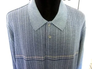 ARROW Men Long Sleeve Gray Blue Cotton Shirt 2-Botton Collar Size XXL 2X  - Picture 1 of 5