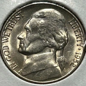 1952-S Jefferson Nickel BU Uncirculated - Beautiful Toning - Nice Steps - Picture 1 of 4