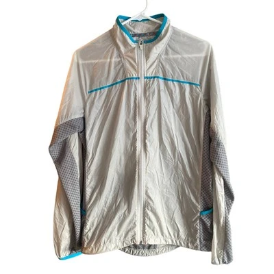 Chaqueta Merrell Selectdry Para Hombres Gris Nylon Ligera Cremallera Completa Mediana Foto 1 de 4