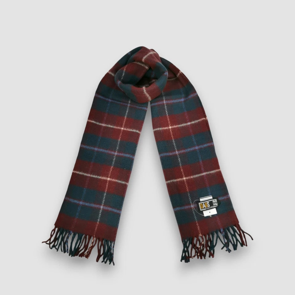 Bufanda de lana DAKS clásica a cuadros tartán silenciador invierno calentador cuello bufandas Foto 1 de 4