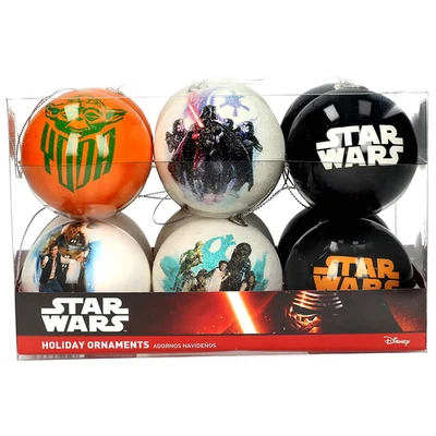 Disney Star Wars Baubles Set of 12 Christmas Decorations Movie Ornaments - Image 1 of 4