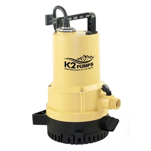 K2 Pumps Duo 2-in-1 1/4 HP 1600 gph Thermoplastic Dual Suction AC Utility Pump - Picture 1 of 1