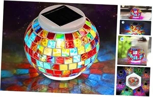 Color Changing Mosaic Solar Light Led Garden Lights,echargeable Solar Table - Picture 1 of 8