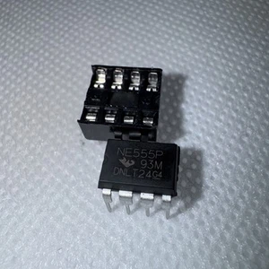 1 PCS NE555P Timer IC Chip | High Percision Timer IC Chip W/ Socket (Brand New) - Picture 1 of 2