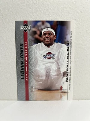 2003-04 Upper Deck 勒布朗·詹姆斯 Phenomenal Beginning 新秀 RC #4 — 第 1/2 张图片