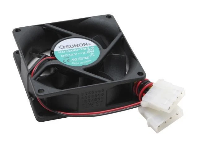 Sunon Kd1208Ptb2-6 KD1208PTB2-6-OCM Fan Assy 12Vdc 2.0W 3-Wire - Image 1 of 1