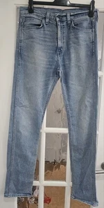 Levi Strauss hellblaue weiche Denim Herrenjeans gerades Bein - W32 L34 - Bild 1 von 10