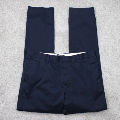 Pantalones chinos Banana Republic para hombre 36x36 azul Fulton calce ajustado frente plano elástico Foto 1 de 4