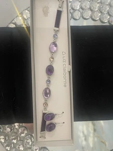 conjunto pulsera y pendientes liz claiborne vintage - Imagen 1 de 5