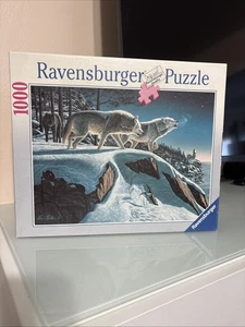 Ravensburger 1000 Piece Premium Jigsaw Puzzle Moonlight Prowlers Wolves 20”x27” - Picture 1 of 2