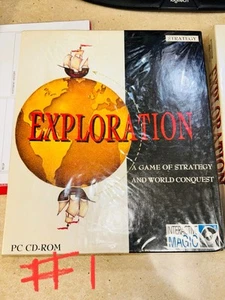 VTG BIG BOX Exploration BRAND NEW SEALED Strategy Conquest DOS PC CD-Rom - Picture 1 of 13