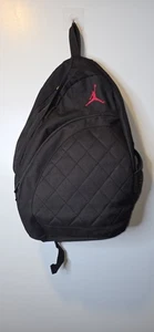 Jordan Sling Crossbody Backpack Black Red Jumpman Basketball Hoop Sporty - Picture 1 of 7