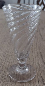 18th Century British English Georgian Wrythen Pattern Moulded Dwarf Ale Glass - Picture 1 of 11