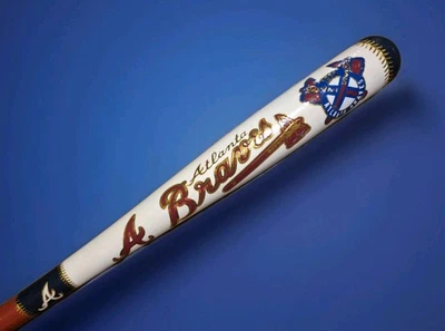 Atlanta Braves 33"/33oz Custom Designed Collectible Wood Baseball Bat - Image 1 of 4