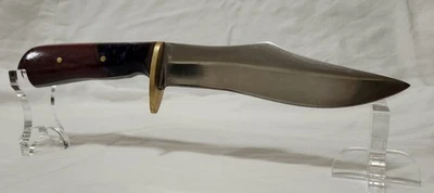 Custom hand made 440C steel fixed blade knife - Image 1 of 4