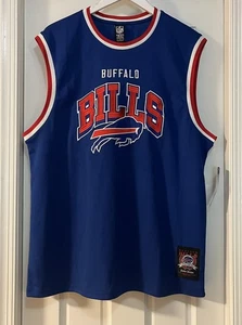 NWT Buffalo Bills Mens XL Tank Top Sleeveless Shirt Blue NFL Team Apparel Stitch - Picture 1 of 12