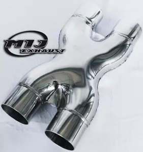 Rendimiento 2,5" 64 mm escape X divisor de sección de tubería T304 acero inoxidable V6 V8 - Imagen 1 de 4