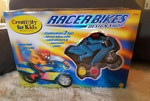 Child's Motorcycle Design & Paint Model Kit 2 Moving Cycles Paint & Stickers - Picture 1 of 6
