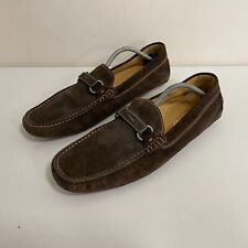 Russell & Bromley Loafers Mens Size UK 8 Brown Suede Casual