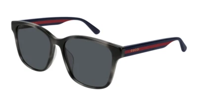 Gucci Men's GG0417SK 004 Blue/Green/Red Square Sunglasses 56mm - Image 1 of 4