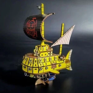 One Piece Anime Holzbausatz Holzbausätze 3D Holz Puzzle Trafalgar Law Submarine - Picture 1 of 5